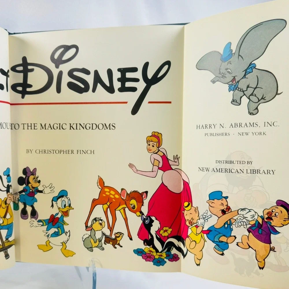 VTG Art of Walt Disney 1975 Coffee Table Book Hardcover Collectible _ Dust Cover